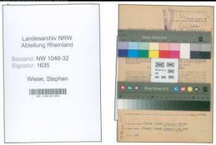 Entnazifizierung Stephan Wiese , geb. 09.08.1901 (Ingenieur)