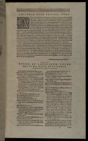 Index Rerum Et Latinarum Vocum [...]