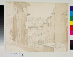 Blick in die Via del Carmine in Perugia