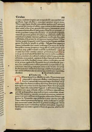 125r, De adventu iudicis. Titulus XIX.
