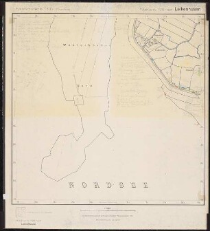 Planung für Westerhever: Planungsunterlage: Katasterplan Leikenhusen 1:5000
