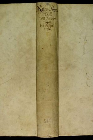 Ratsprotokolle, 1749 Juli 22. - 1750 Juli 21.