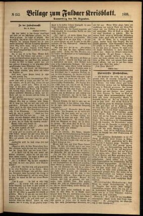 Zweite Ausgabe vom Donnerstag, den 28. Dezember 1899.