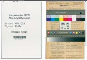 Entnazifizierung Anton Knoppe , geb. 04.12.1893 (Ingenieur)