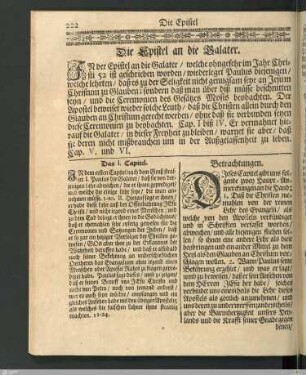 Die Epistel an die Galater.