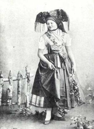 Sonntagstracht aus dem Spreewald : Kleidung - niedersorbische Tracht. Die Sonntagstracht aus dem Spreewald.