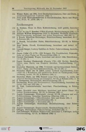 Zeichnungen (Nr. 254-359)