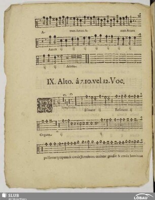 IX. Resonet organa