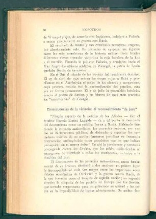 Consecuencias de la victoria: el reconocimiento "de jure"