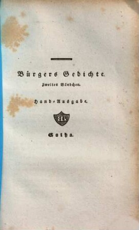 Hand-Bibliothek der Deutschen Classiker. 2