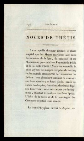 Noces De Thétis.