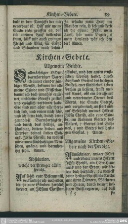 Kirchen-Gebete
