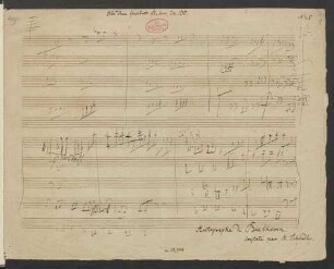 Große Fuge. Skizzen; B-Dur; LvBWV op.133; KinB 133; op.133