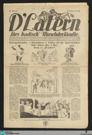 D' Latern fürs badisch' Muschterländle un de Palz