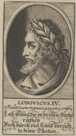 Bildnis von Ludovicus IV., König von Frankreich