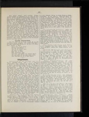 Kriegsliteratur.