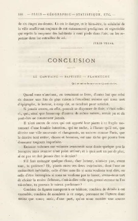 Conclusion. Le Capitaine - Baptiste - Flammèche
