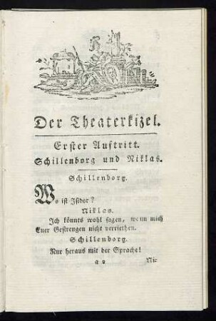 Erster Auftritt. - Zwölfter Auftritt.