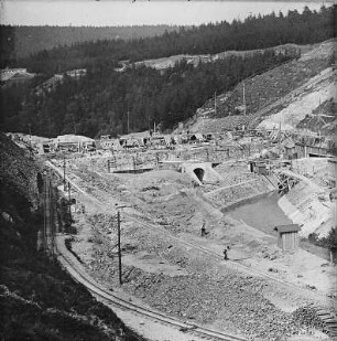 Talsperre Malter, Bau der Sperrmauer