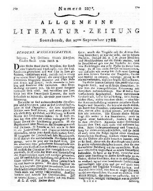 Goethe, Johann Wolfgang von: Goethe's Schriften. - Leipzig : Göschen Bd. 5. - 1788