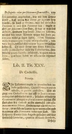 Tit. XXV. De Codicillis.