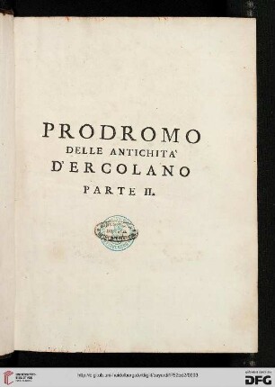 Band 2: Prodromo Delle Antichità d'Ercolano