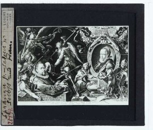 Spranger, Doppelbildnis des Bartholomäus Spranger und der Christina Muller (Kupferstich)