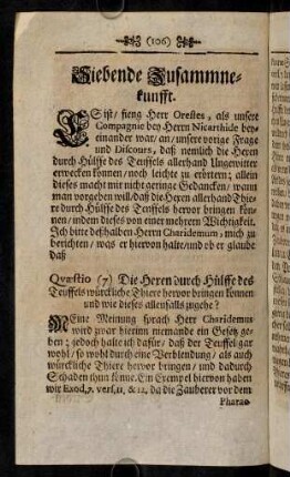 106-112, Siebende Zusammenkunfft.