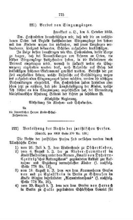 Verleihung der Rechte der juristischen Person : [III. Elementarschulwesen]