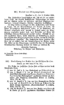 Verleihung der Rechte der juristischen Person : [III. Elementarschulwesen]