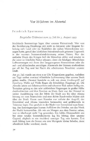 Vor 25 Jahren im Alstertal