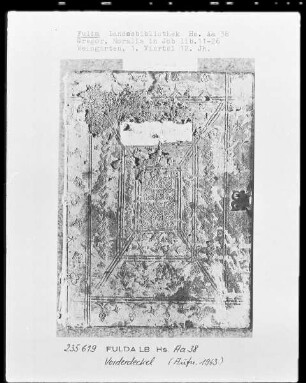 Gregorius Magnus, Moralia in Job, Pars 3, liber 11-16 — Einband mit Streicheisenlinien — Frontdeckel