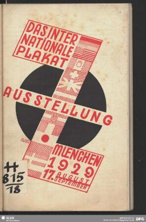 Das internationale Plakat : Ausstellung München 1929 : amtlicher Katalog : [17. August - 17. September]