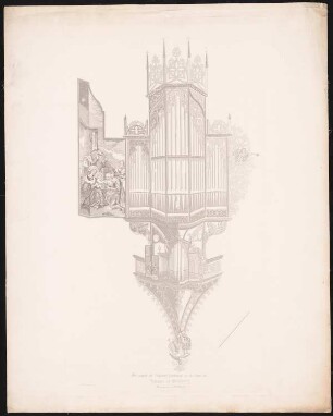 Münster, Straßburg: Ansicht der Orgel
