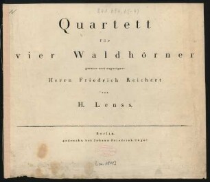 Quartett für vier Waldhörner