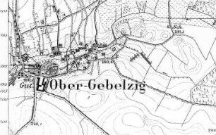 Hohendubrau-Gebelzig-Ober-Gebelzig. Meßtischblatt, 1:25.000, Sekt. Niesky, 1886
