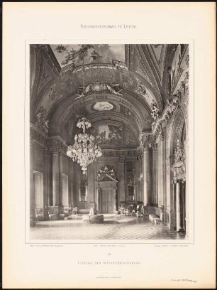 Reichsgericht, Leipzig: Tafel 85: Festsaal der Präsidentenwohnung (Fotografie) (aus: Der Reichsgerichtsbau zu Leipzig, Berlin 1898)
