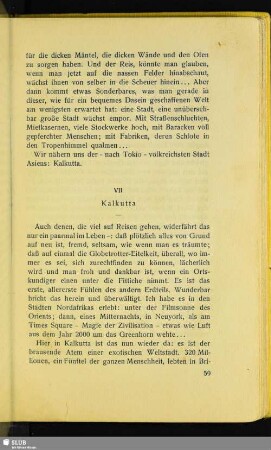 VII. Kalkutta