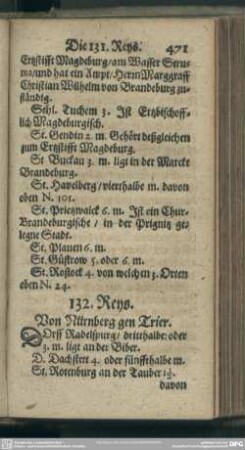 132. Reys. Von Nürnberg gen Trier
