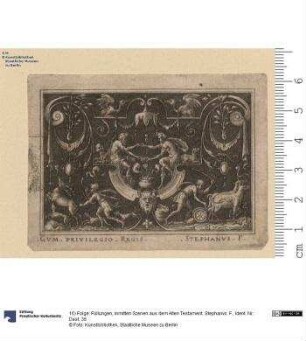 16) Folge: Füllungen, inmitten Szenen aus dem Alten Testament. Stephanvs. F.