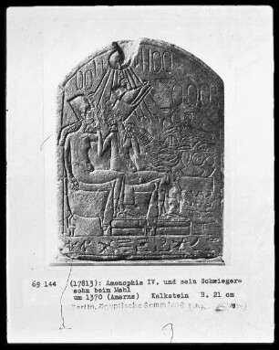 Amenophis IV. und sein Schwiegersohn beim Mahl