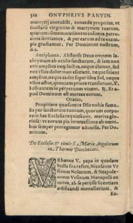 De Ecclesia et titulo S. Mariae Angelorum in Thermis Diocletiani.