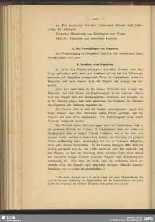 9. Das Vervielfältigen von Negativen