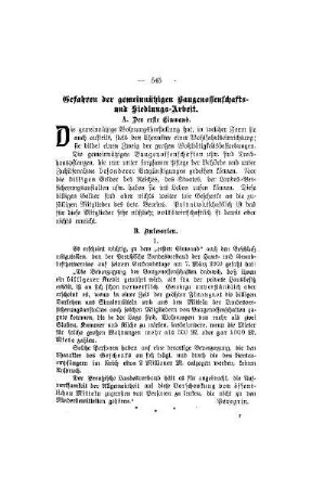 Gefahren der gemeinnützigen Baugenossenschafts- und Siedlungs-Arbeit
