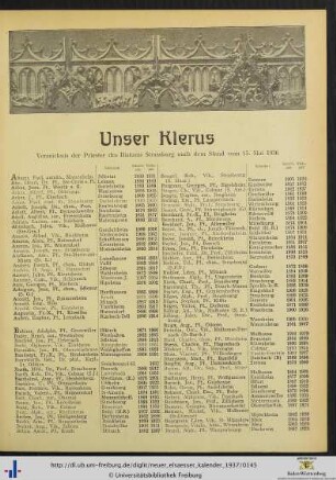 Unser Klerus.