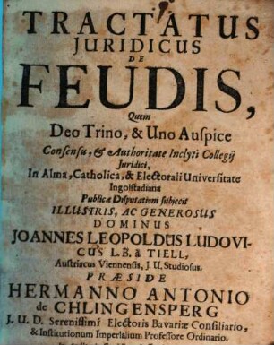 Tractatus iur. de feudis