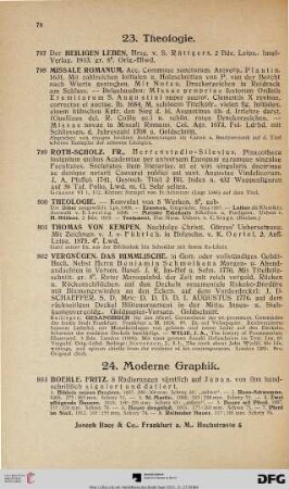 24. Moderne Graphik (Nr. 803-815)