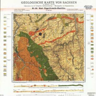 5148 Dippoldiswalde-Glashütte, Geologische Karte von Sachsen