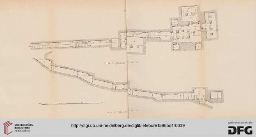 Plan et coupe du tombeau de Séti Ier