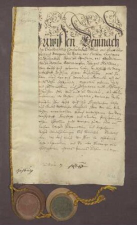 Landtagsabschied zwischen Markgraf Friedrich V. von Baden-Durlach und dem Ausschuss der Markgrafschaft Hachberg